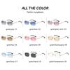 SHAUNA Gothic Rimless Sunglasses Retro Punk Gradient Shades UV400