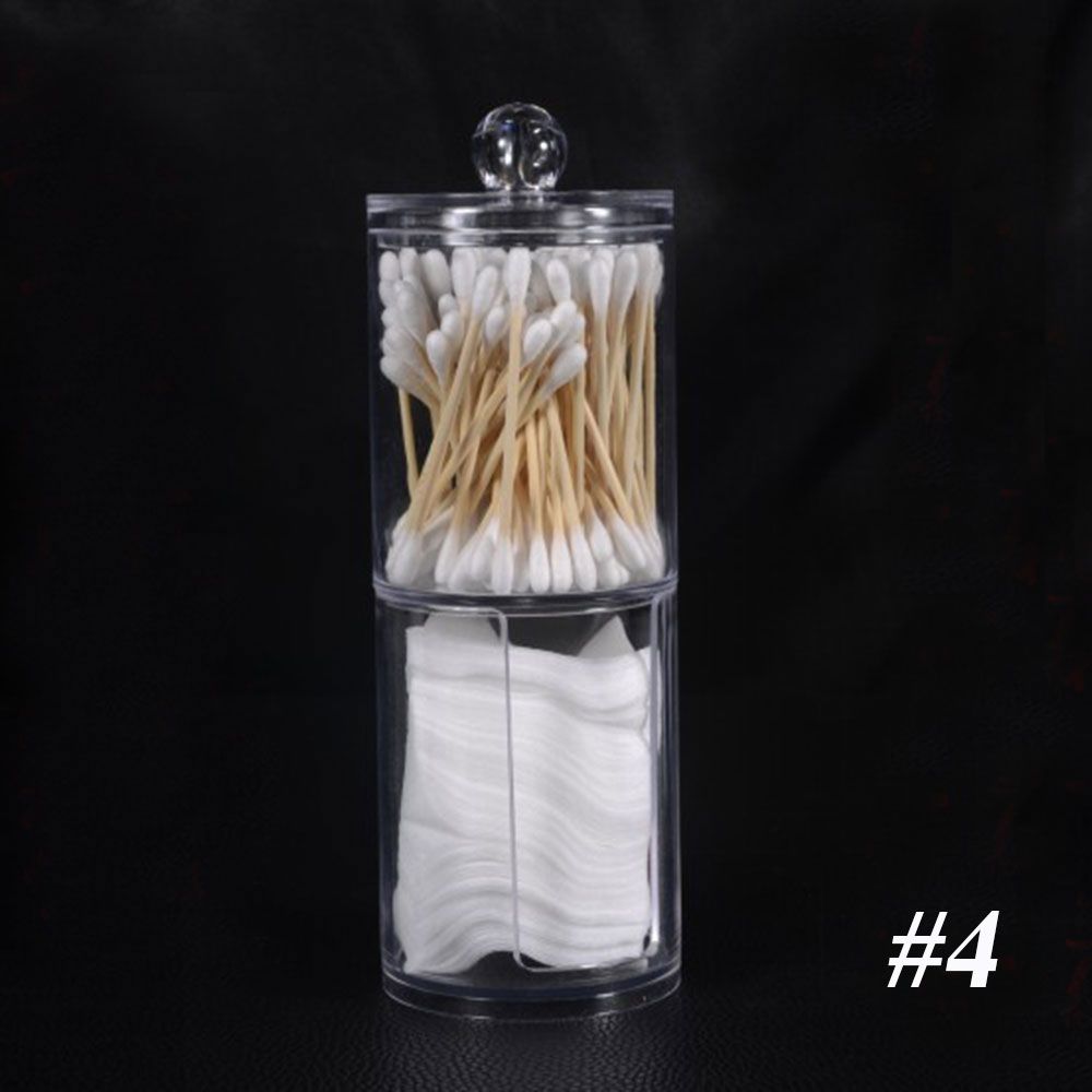 Zuhause Runder Halter Behälter Kosmetik Organizer Pads Aufbewahrung Make-up Watte Acrylbox