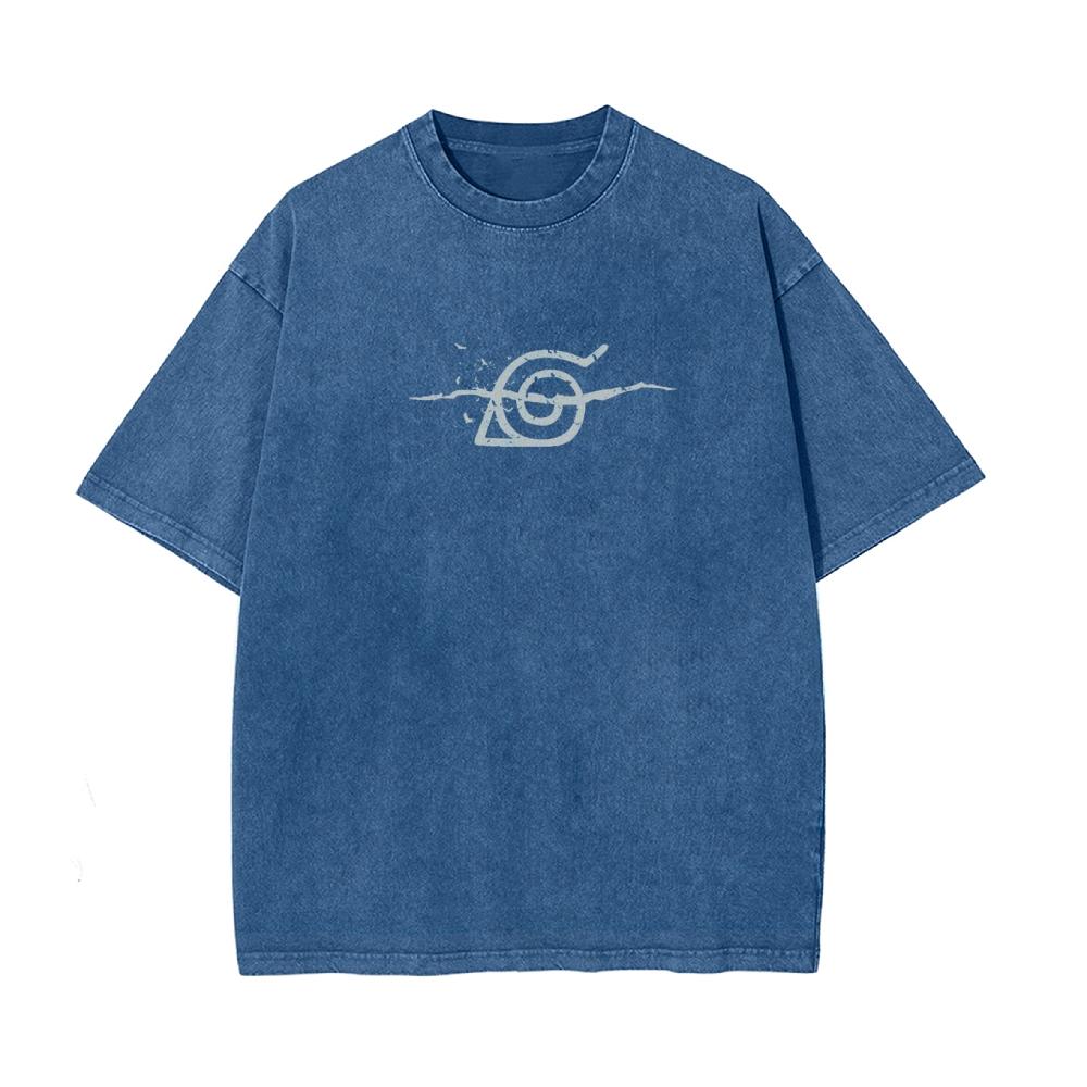 T-shirt da Donna Stile Giapponese Dipinta a Mano Stampa Linea Bianca Vestibilità Larga Oversize Trendy Marca Manica Corta Top per Studenti