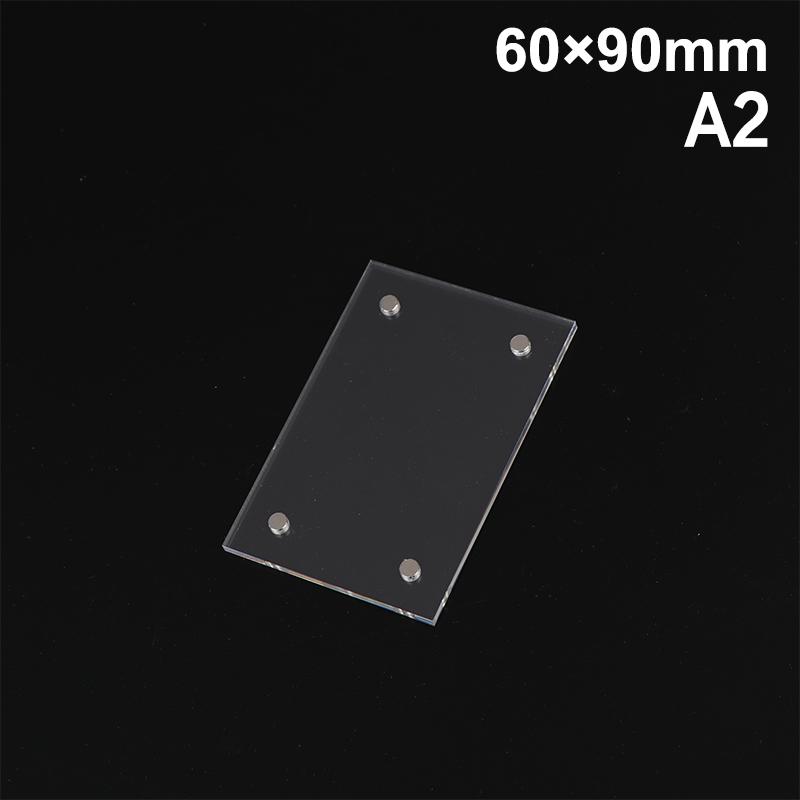 1 Stück Transparenter Fotorahmen Acryl Magnetischer Display-Rahmen Poster-Display-Ständer 2 mm Für Zimmer Schreibtisch Hausdekoration