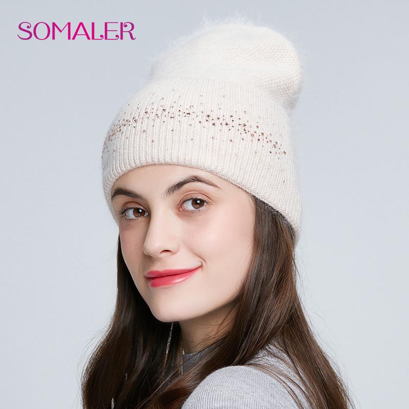 Buy SOMALER Women's Winter Hats Angora 
