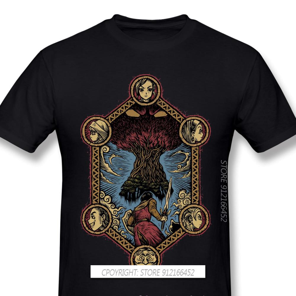 

Dragon Quest Funny Anime Manga 2024 Popular New Arrival T-Shirts The Legend Of The Luminary Unique Design O-Neck Cotton For M... S разноцветный