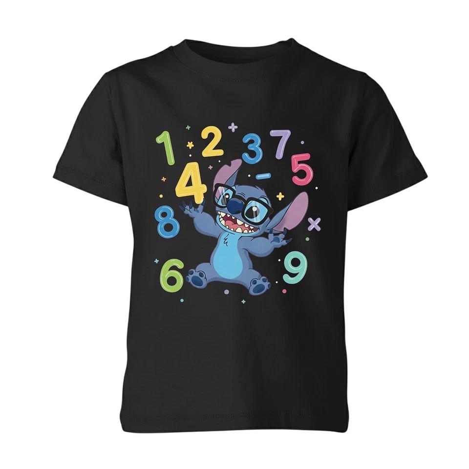 Kids Maths Day Number Day 2026 Blue Alien Cartoon Unisex Kids T-Shirt 100