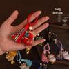 DIY Lucky Cat Brocade Pendant Kit - Handmade Ornament for Dragon Boat Festival Keychain Craft