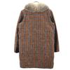 MARNI made in Italy Check Pattern 2way fur collar knit switching down coat Women Used