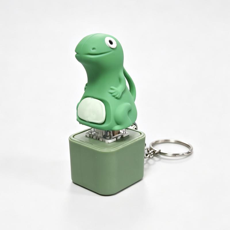 Rechargeable Fidget Toy Keychain With Sound And Light Cute Cartoon Animal Stress Relief Backpack Pendant Novelty Birthday Gift