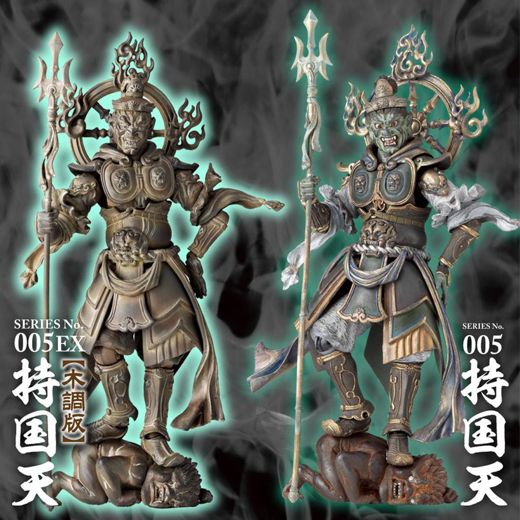 Revoltech Takeya 005EX Jikokuten Wooden Edition Painted Action Figure Non-Scale ABS&PVC