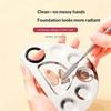 Stainless Steel Makeup Mixing Palette With Spatula For Mixing Foundation Lipstick Concealer Daily Professional Use