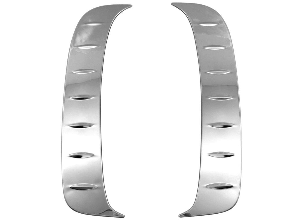 BRIGHTZ Finish Stainless Steel Plated Rear Pillar Panels for NV350 Caravan E26 Compatible with and VW6E26 Models and VW6E Ultra-Mirror (2-Piece) (Van)