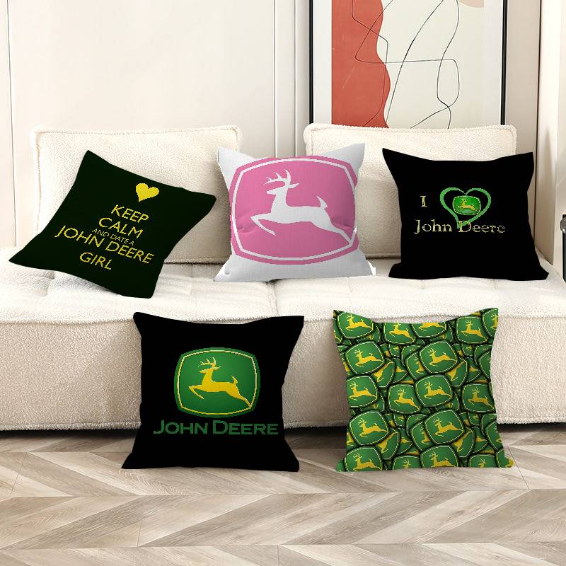 Fine Glasses Unisex J-John-Logo-Deeres Cushion Cover Pillowcase Upholstery Sofa Throw Pillow Home Decor Pillowcas