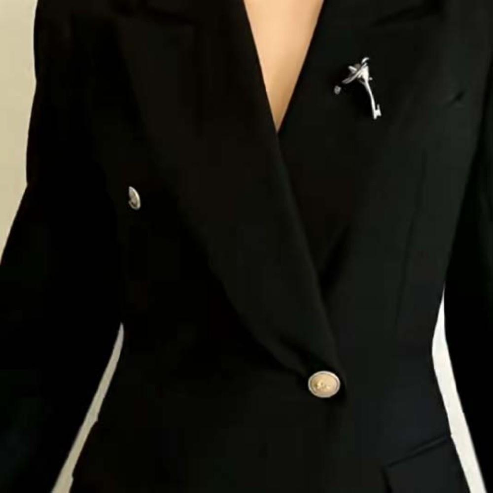 Corsage Ornament Calla Brooch French Style Metal Glossy Brooch Uniform Zantedeschia Pins  Party