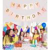 Pink Gold Happy Birthday Paper Letter Garland, Pink Gold Birthday Decorations, Garland, Birthday Banner, Birthday Decorations, Birthday Decorations,