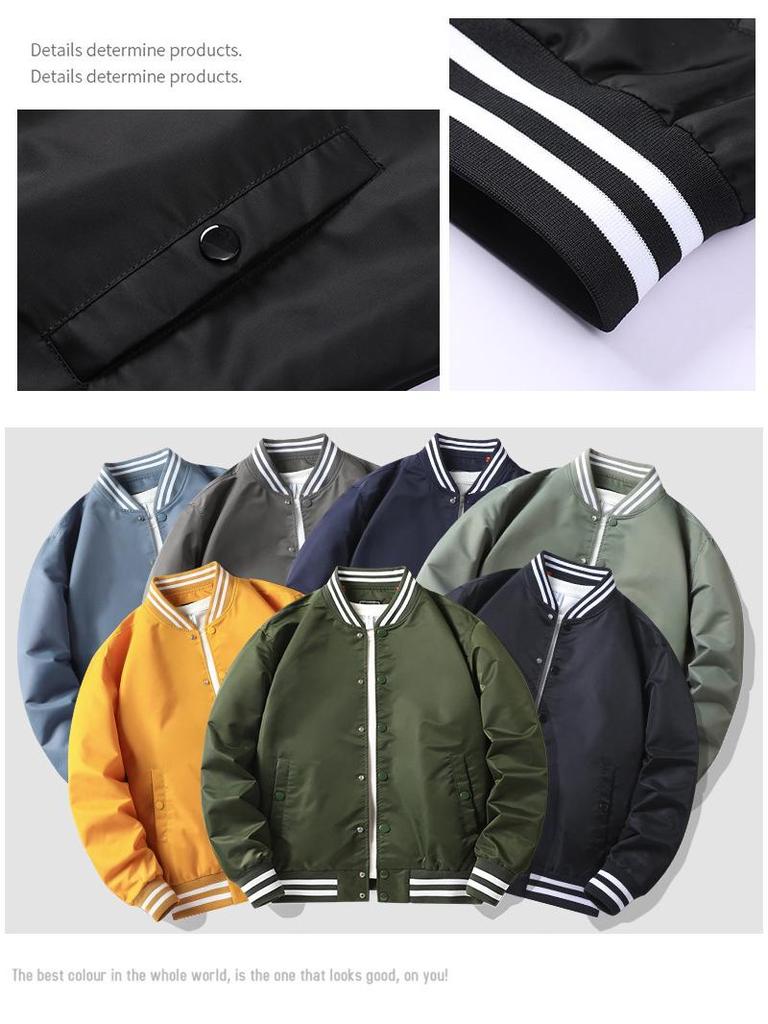 Unisex Color-Blocked Baseballjacke - Herren Frühling/Herbst Amerikanischer Stil Fliegerjacke, Trendige Arbeitskleidung für Paare