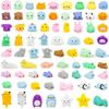 BOMSTOM 72 Pack Sensory Squishy Mochi Toys, Stress Relieving, Calming, Multicolor, for Ages 3+