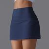 Auroth Women Sports Short Skirts With Porkets Elastic Push Up Yoga Sports Skirts Black Summer Girl Skirts