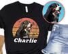 Custom Dog Photo T-Shirt and Kids Shirt, Vintage Style Pet Portrait Tee