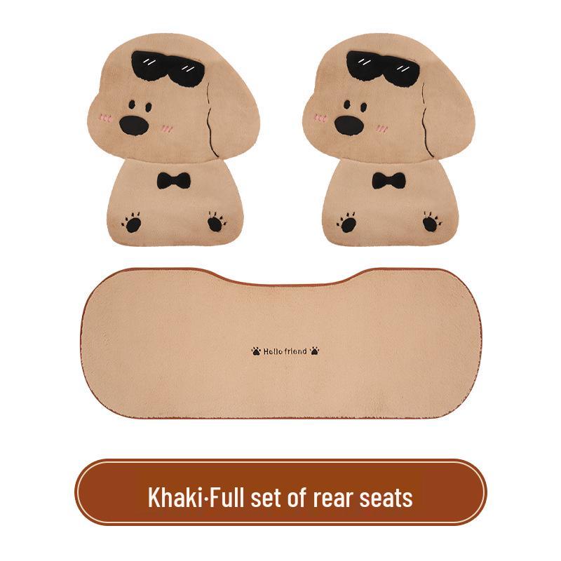 Winter Plüsch Autositzkissen aus Kaninchenfellimitat - Niedlich und warm für Haustiere