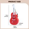 3 Stück Kleine Gitarren-Schlüsselanhänger Partygeschenke für Handtasche Geldbörse
