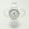 Sport Strap Ladies PVC Fashion New Round Analog Wrist Watch Watches Stainless Steel Quartz