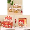 Resin Lucky Cat Figurine With Sitting Chair For Home Office Desk Decor