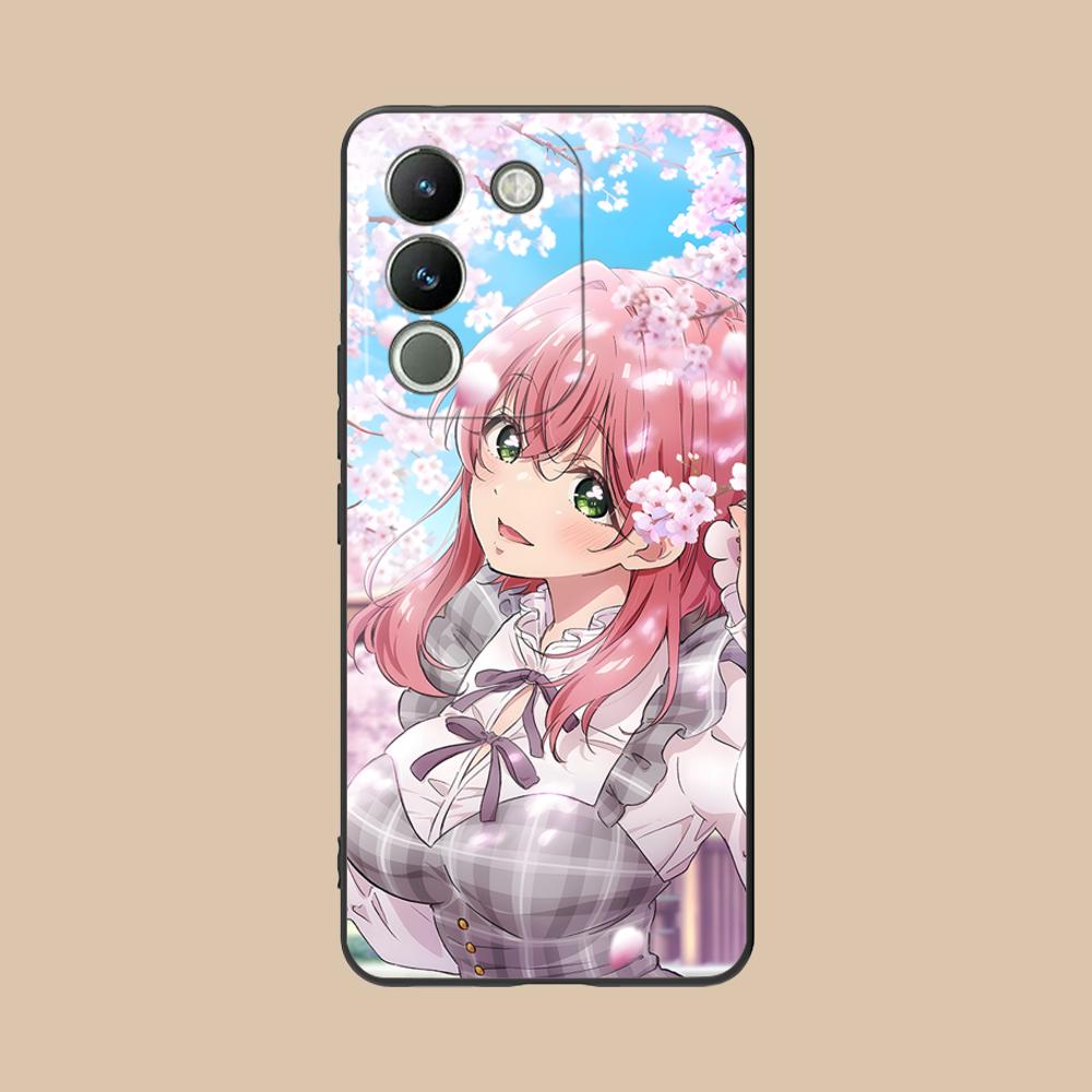 Anime Hakari Hanazono Matte TPU Mobile Phone Case for VIVO V60 V50 V40 V30 V29 V27 V25 V23 Pro Lite 5G Colorful Printing Cover