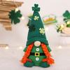 St. Patrick's Day Irish Guardian Saint Patrick Shamrock Knit Hat Couple Plush Dolls Party Decorations Home Desktop Decor
