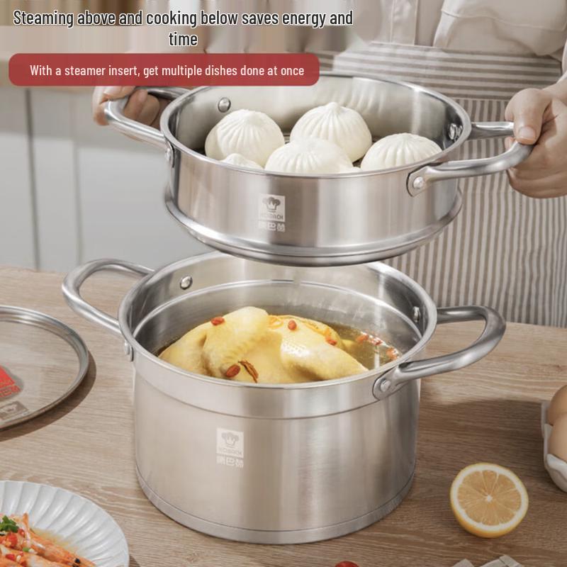 KOBACH Multifunktions-Dampfkochtopf aus 304 Edelstahl