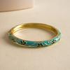 Traditional Vintage Cloisonne Bangle Chinese Women's Hand Bracelet Flower Bangle  Jewelry Gifts