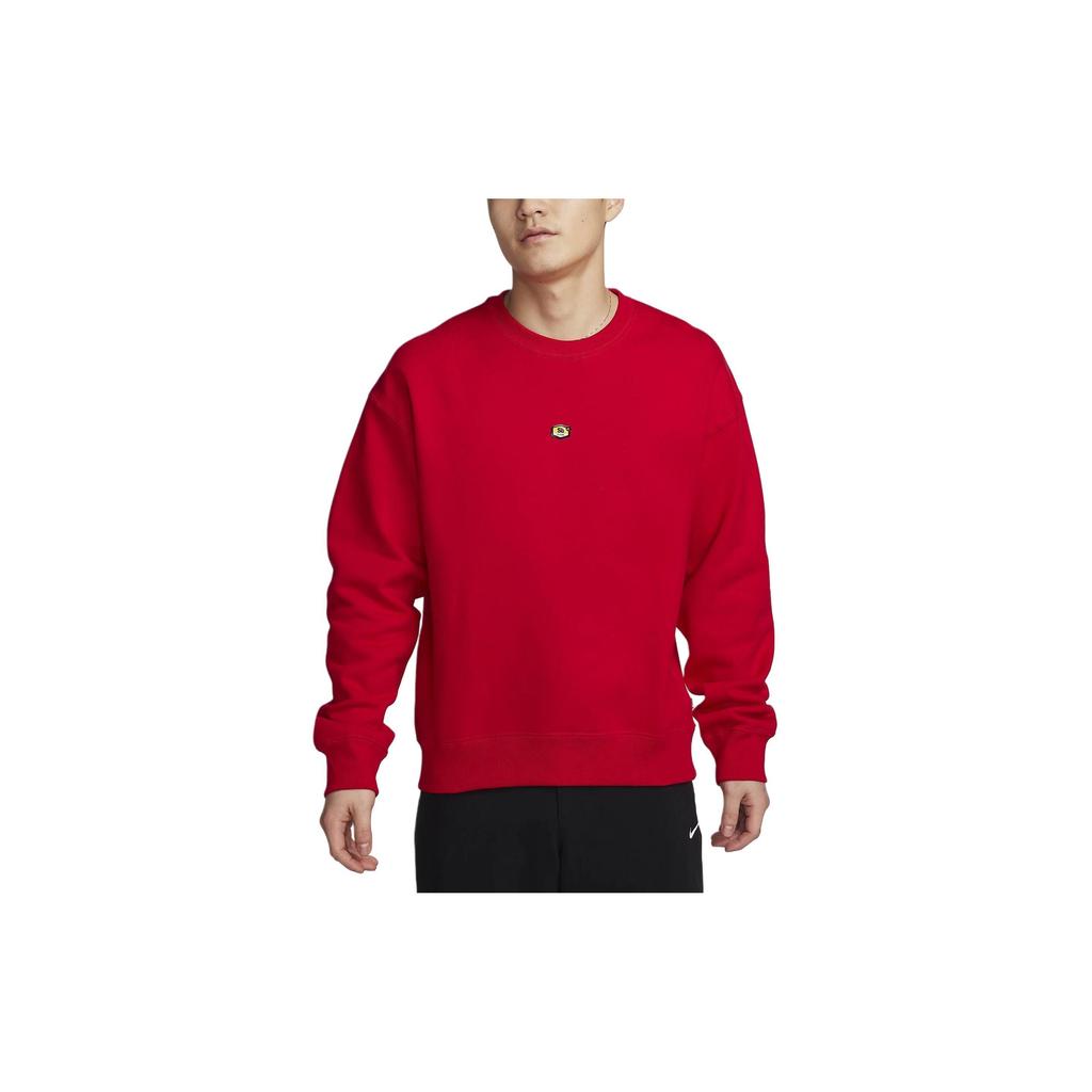 Nike Sweatshirts Men's Red Crew Neck Moderate Regular FN2550-657