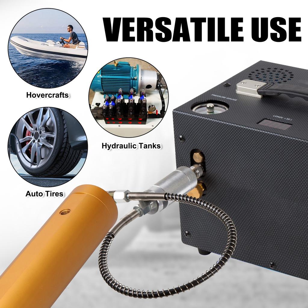 30Mpa Oil Water Separator Easy To Install Aluminum Air Compressor Pump High Pressure Filter