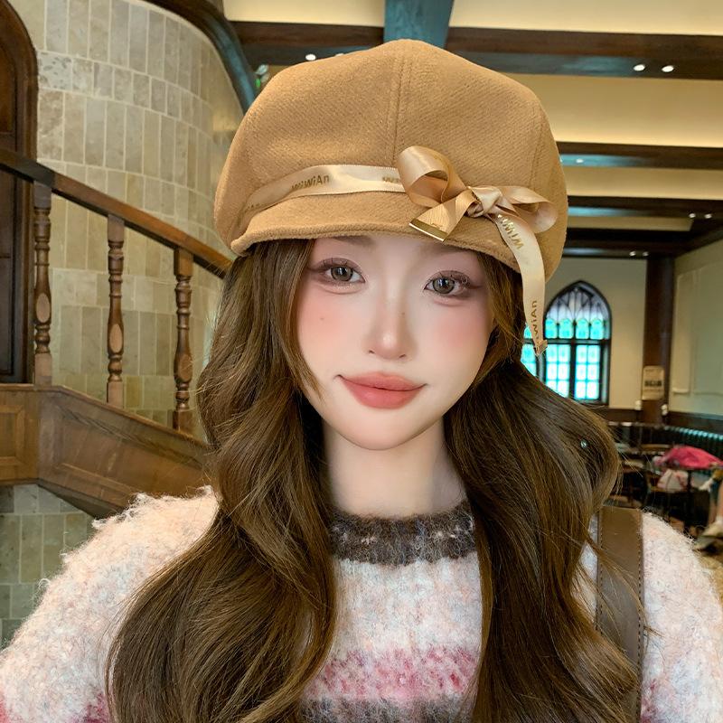 1pc Women's Casual Beret Hat for All Seasons,Breathable Comfortable Solid Color Octagonal Cap,Suitable for Daily Outings,Travel