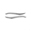 2 Pieces Grille Garnish Overlay Chrome Highlight SilverToned