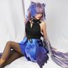 [Milky Time] Genshin Impact Cosplay Halloween Anime Character Women's Genshin (Keqing, Dance of the Rainbow Skirt)