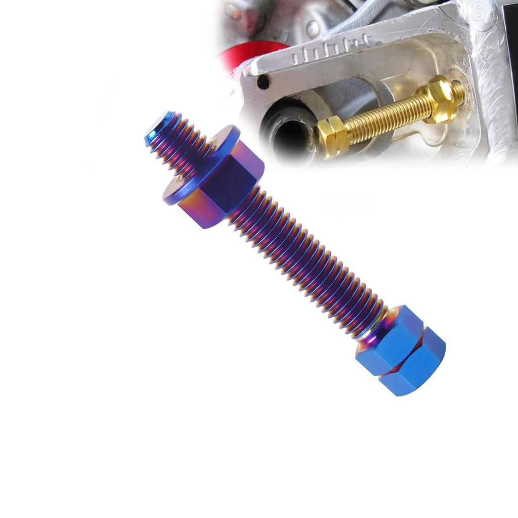 Titanium Alloy Motorcycle Chain Adjuster Bolt Rear Axle M8 M10 Sprocket Lock Screw