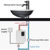 110V/220V Electric Water Heater Bathroom Kitchen Wall Mounted Instant Heating Water Heater 3S Hot Shower LCD Temperature Display