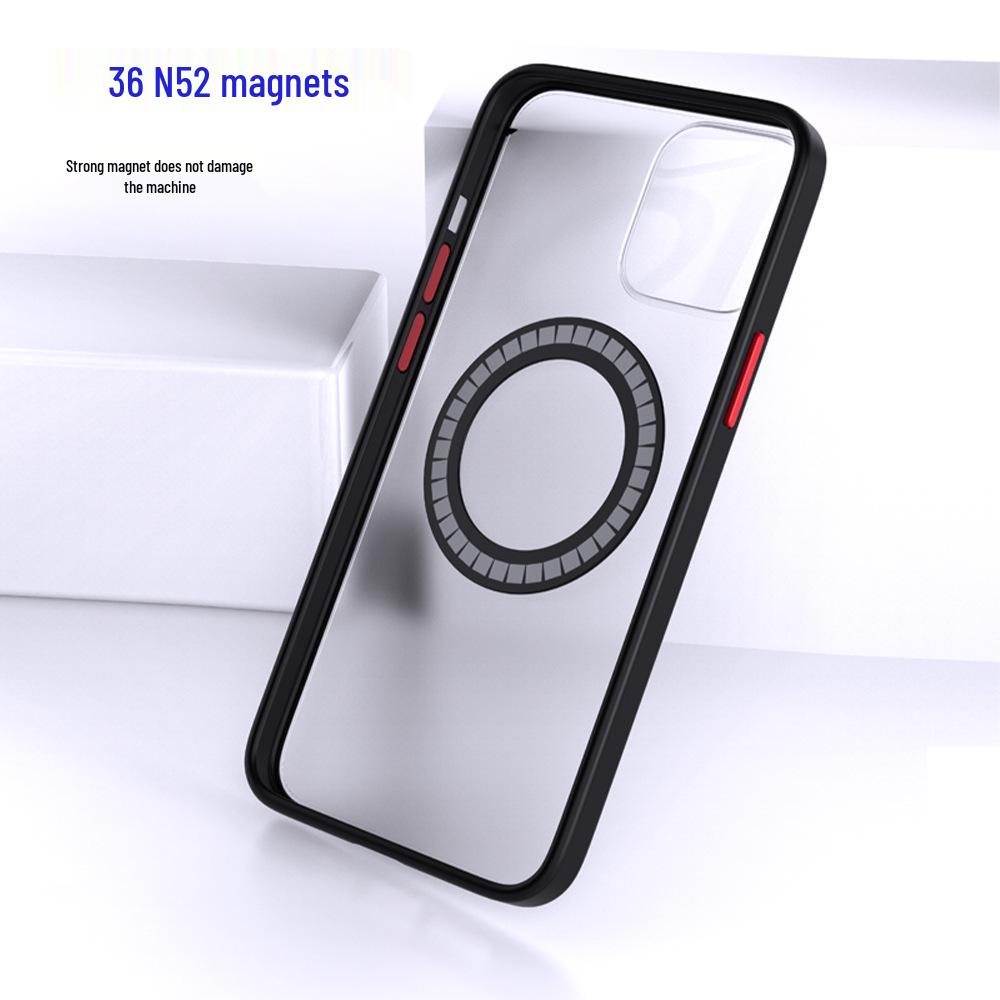 Ultra-Thin Magsafe Magnetic Wireless Charger with Adhesive Ring