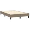 Vidaxl Letto Continentale Con Materasso, Taupe, 120X190 Cm, Tessuto