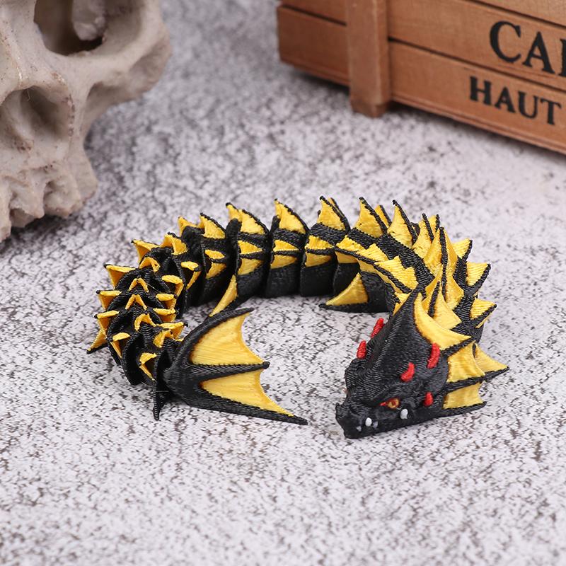 3D Printed Dragon Decoration Dragon Creative Toys Fun Home Office Decor Chinese Dragon Figurine For Kids Ages 6+