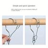 Air Drying Tool Balcony Stainless Steel Household Circular Clothes Hanger with Multiple Clips for Hanging Socks and Multifunctional Underwear Clip