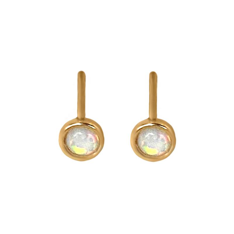 Round Earrings Small Mini Student Earrings Don't Need To Be Taken Off When Sleeping