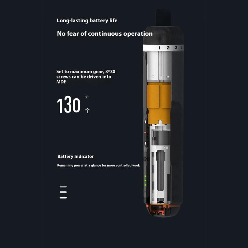 Multifunctional Electric Screwdriver Set 7 Speed Mode Portable Magnetic Charging Tool With Accessories For Various Tasks