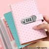 Household Financial Budget A6 Notebook with Password Lock & Coin Purse - Save Money