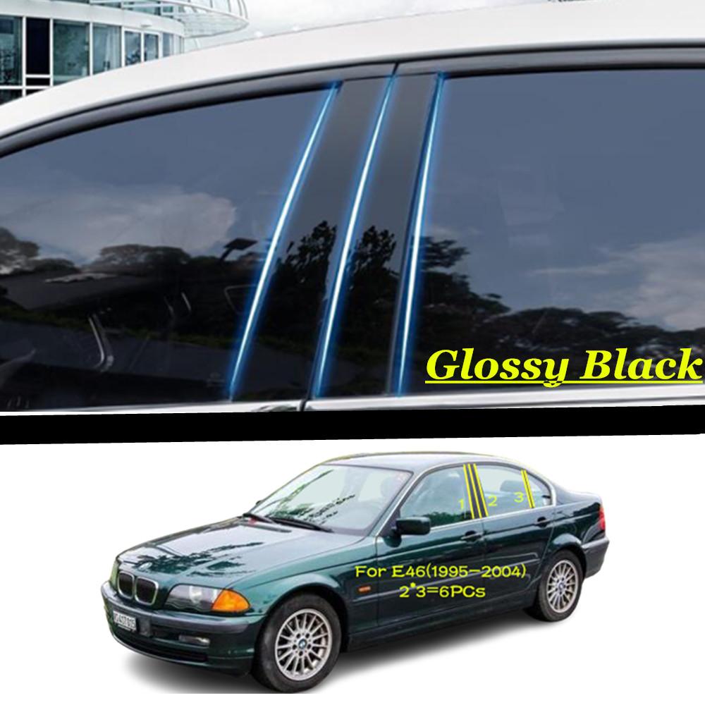 For BMW 3 Series/GT G20 F30 E46 E90 E91 1995-2024 Car PC Material Pillar Post Cover Door Trim Window Molding Sticker Accessories