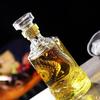 Drak graverad 500ML rund formad whiskykaraff barutrustning Alkoholflaska för sprit Scotch Bourbon