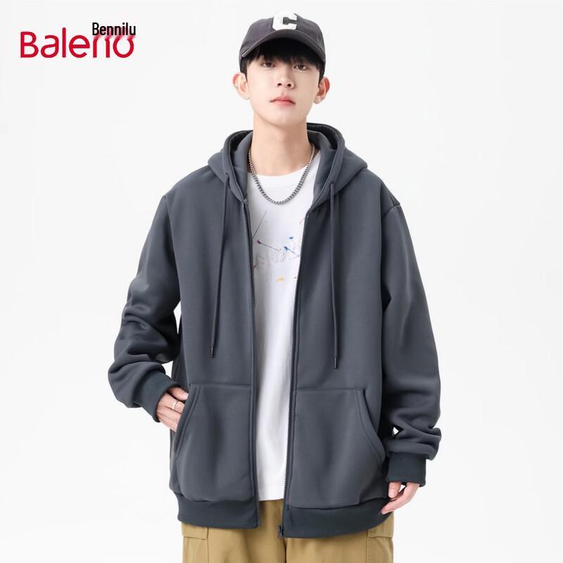 Baleno Unisex Hooded Zipper Sweatshirt Jacket