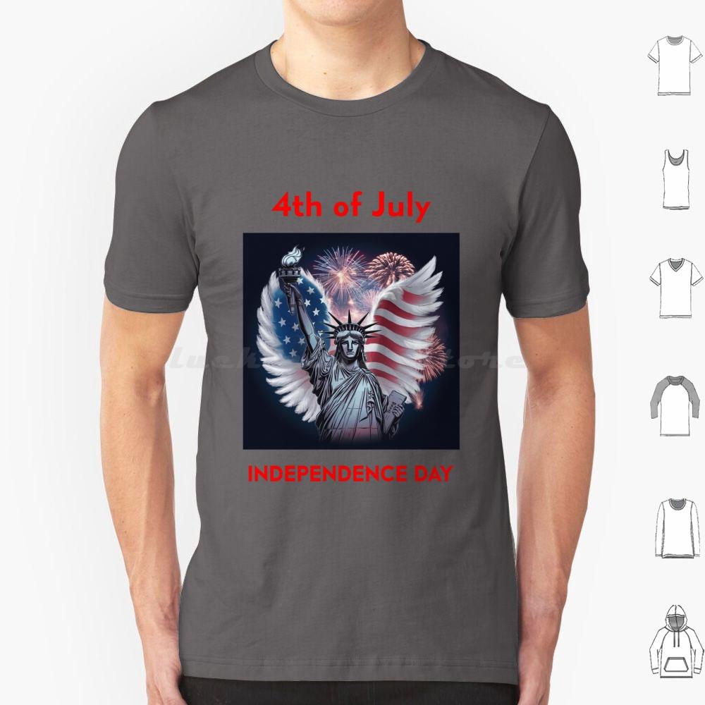 Day 4 July T Shirt Cotton Men Women DIY Print Flag America Day Usa Patriotic American 4th Of July American Flag Patriot Day