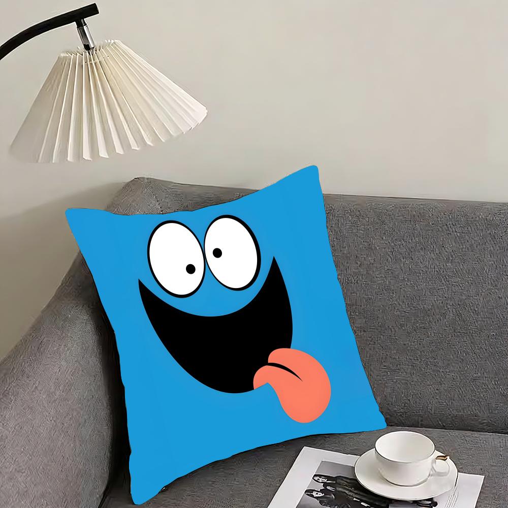 

Funny Emoji Cute Cushion Cover Pillowcase Ultra Soft Skin Friendly Fabric Cloud Like Comfort Concealed Zipper 30x30cm