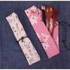 SITEDAN Chopstick Cases, Cutlery Storage Bags (10-Pack), Portable, Can Also Be Used As a Chopstick Holder or Fan Case, Linen Pouch, Fabric Wrap, Cute