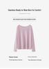 Women's Seamless Cashmere Loose Knit Sweater - Round Neck Pullover, Versatile Thin Wool Top