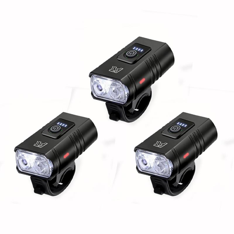 LED Bicycle Front Light Type-C Rechargeable Bicycle Headlight MTB Road Bike Headlamp Easy to Install Cycling Accessories